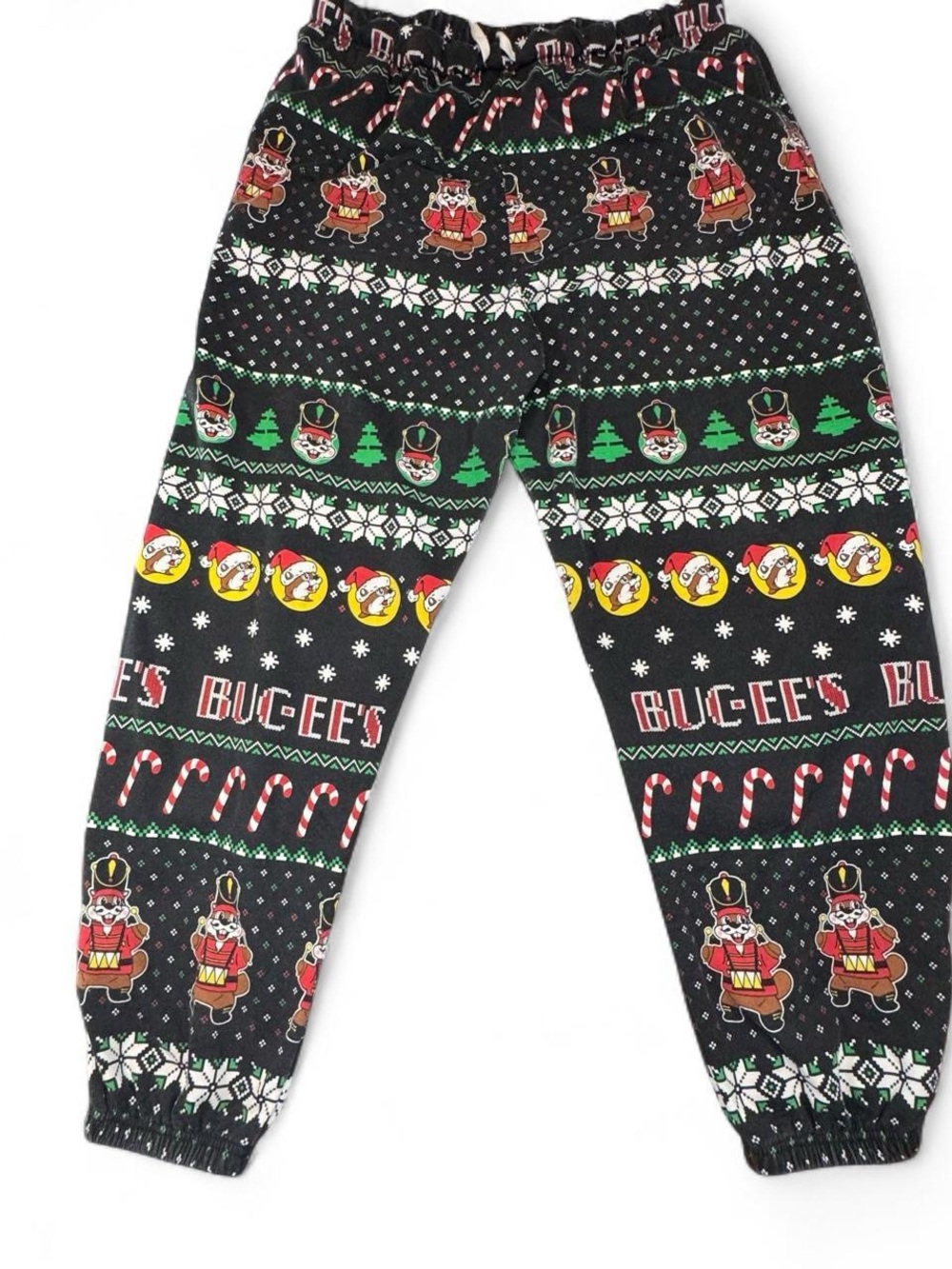 Buc-ee's Christmas Holiday Jogger Sweatpants Size 3X Black Unisex